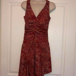 ABS Allen Schwartz Red Asymmetrical Dress